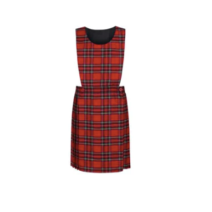 Red Tartan Pinafore Dress